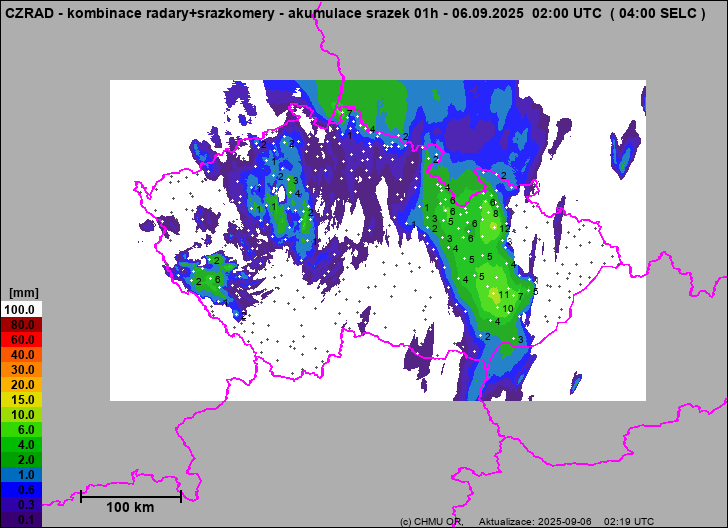 Precipitation estimates - Weather radar estimates combined with rain gauge measurement