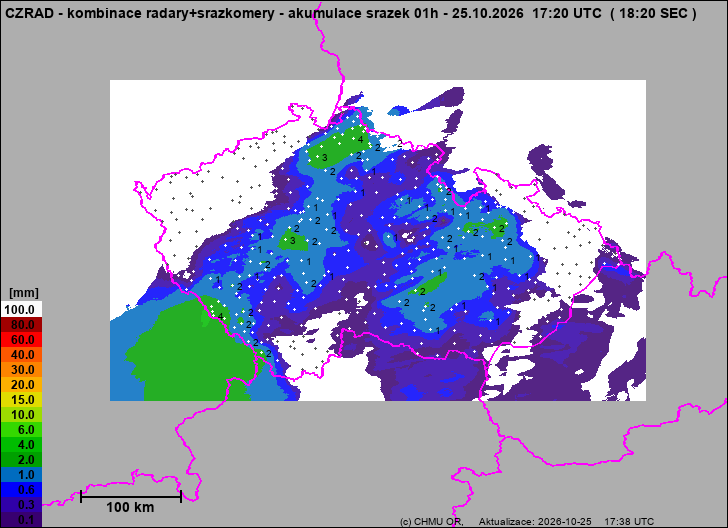 Precipitation estimates - Weather radar estimates combined with rain gauge measurement