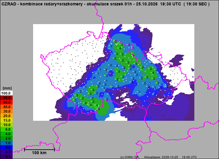 Precipitation estimates - Weather radar estimates combined with rain gauge measurement