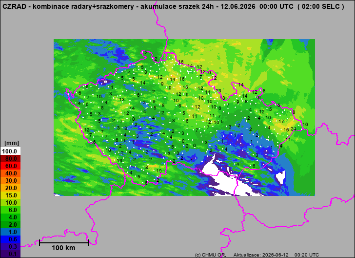 Precipitation estimates - Weather radar estimates combined with rain gauge measurement