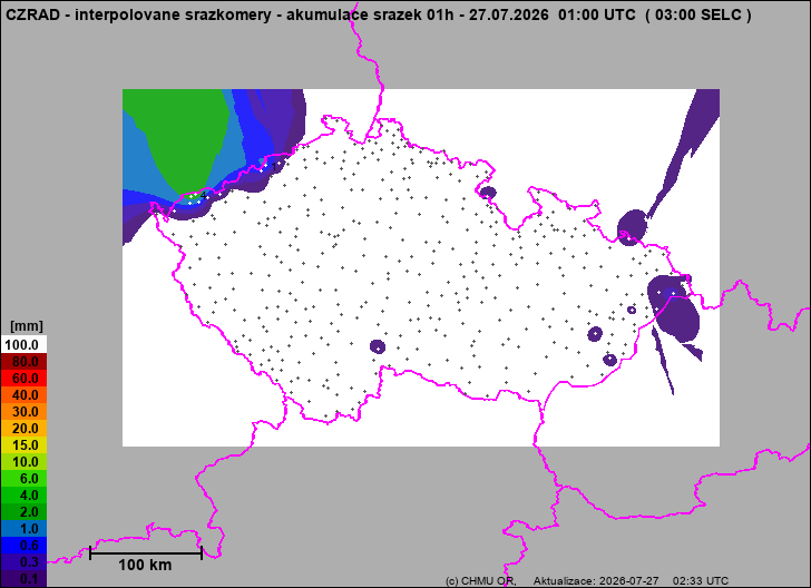 Precipitation estimates - Map from terrestrial rain gauges