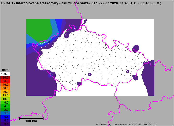 Precipitation estimates - Map from terrestrial rain gauges