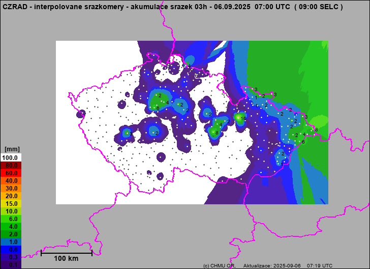 Precipitation estimates - Map from terrestrial rain gauges