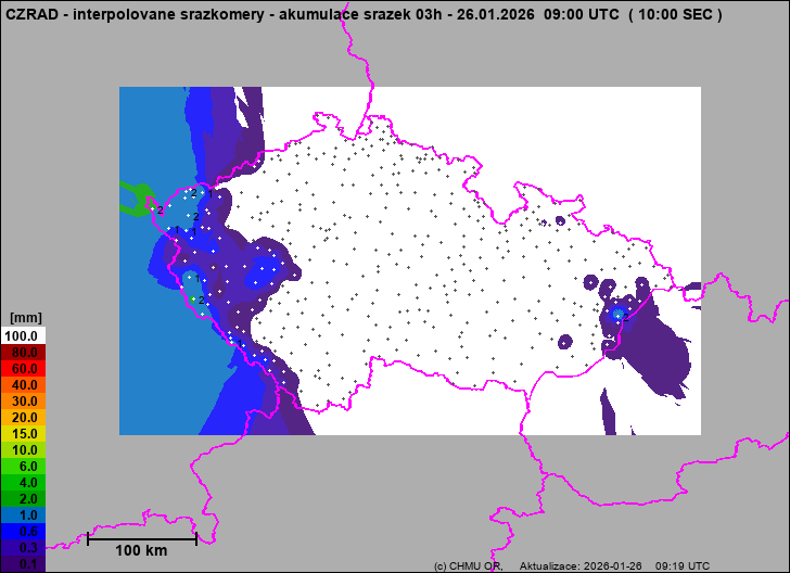 Precipitation estimates - Map from terrestrial rain gauges