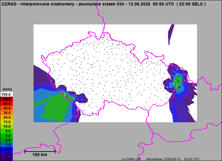 Precipitation estimates - Map from terrestrial rain gauges