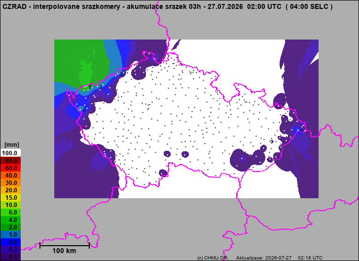 Precipitation estimates - Map from terrestrial rain gauges