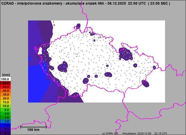 Precipitation estimates - Map from terrestrial rain gauges