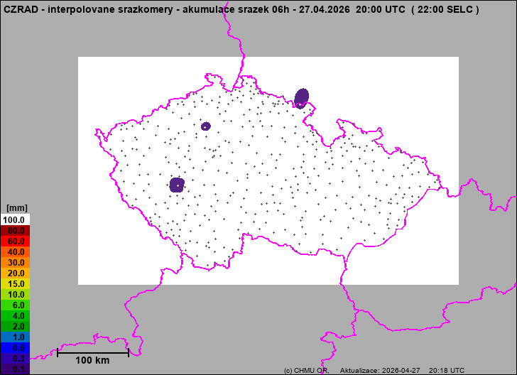 Precipitation estimates - Map from terrestrial rain gauges