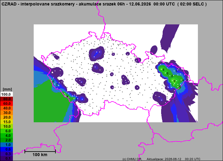 Precipitation estimates - Map from terrestrial rain gauges